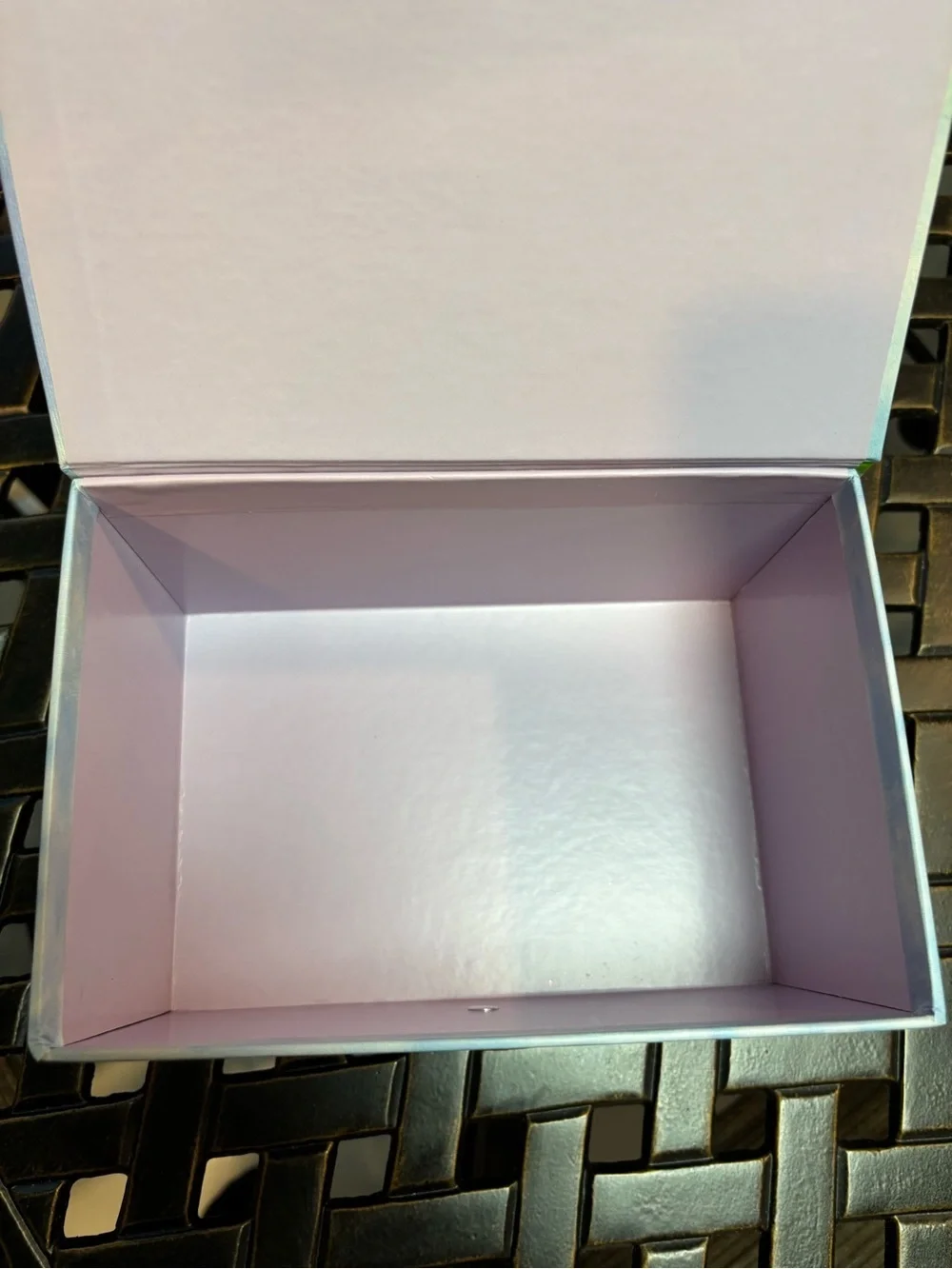 Bird Keepsake Box in Yellow and Blue